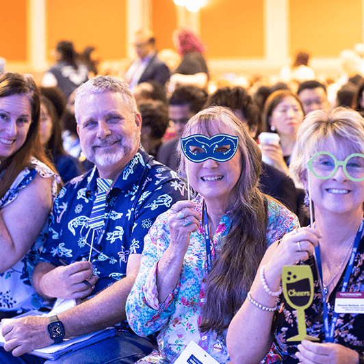 Members at convention